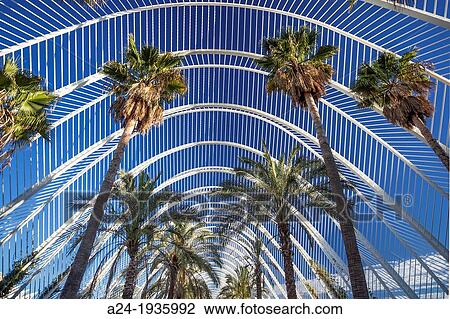 Spain, Valencia City, the city of Arts and Science built by Calatrava View Large Photo Image Stock Image - Spain, Valencia City, the city of Arts and Science built by Calatrava. Fotosearch