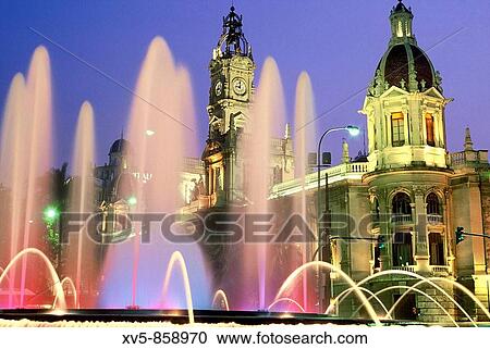 Spain. Valencia. Cityhall View Large Photo Image Stock Image - Spain. Valencia. Cityhall. Fotosearch