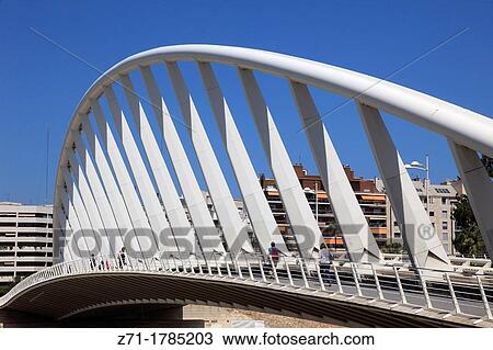 Spain, Valencia, Puente de la Exposicion, bridge, View Large Photo Image Stock Image - Spain, Valencia, Puente de la Exposicion, bridge,. Fotosearch