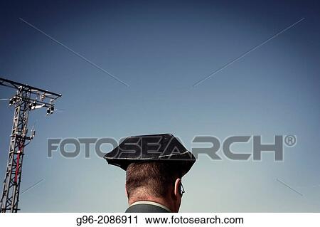 Spanish Guadia Civil, tricornio, three-cornered hat. View Large Photo Image Stock Image - Spanish Guadia Civil, tricornio, three-cornered hat.. Fotosearch