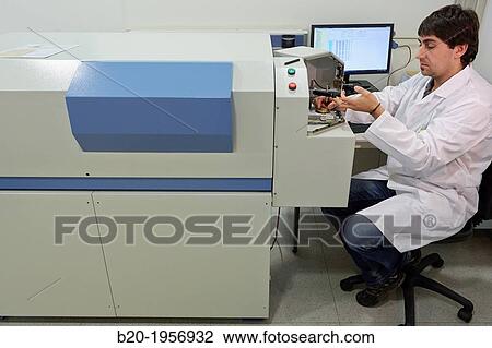Spectrometer. Spark. Atomic emission spectrometry. Chemical Analysis Laboratory. Technological Services to Industry. Tecnalia Research & Innovation, Donostia, San Sebastian, Gipuzkoa, Basque Country, Spain. View Large Photo Image Stock Image - Spectrometer. Spark. Atomic emission spectrometry. Chemical Analysis Laboratory. Technological Services to Industry. Tecnalia Research & Innovation, Donostia, San Sebastian, Gipuzkoa, Basque Country, Spain.. Fotosearch