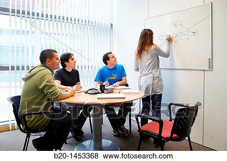 Stock Photo - Speech processing diagram, 3D animation and interactive virtual environments, Vicomtech-IK4 Visual Interaction and Communication Technologies Centre, applied research centre for Interactive Computer Graphics and Multimedia. Fotosearch