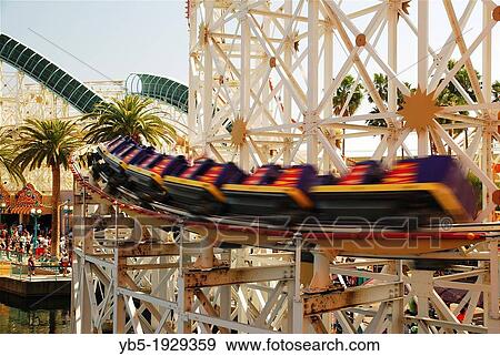 Speeding Coaster View Large Photo Image Stock Photo - Speeding Coaster. Fotosearch