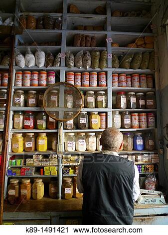 Spice's store, Islamic Quarter, Cairo, Egypt View Large Photo Image Stock Image - Spice's store, Islamic Quarter, Cairo, Egypt. Fotosearch