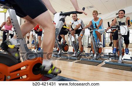 Spinning, training program for cardiovascular work and toning up in exercise bicycle. Real Club de Tenis de San SebastiBn, Gipuzkoa, Euskadi. View Large Photo Image Stock Image - Spinning, training program for cardiovascular work and toning up in exercise bicycle. Real Club de Tenis de San SebastiBn, Gipuzkoa, Euskadi.. Fotosearch