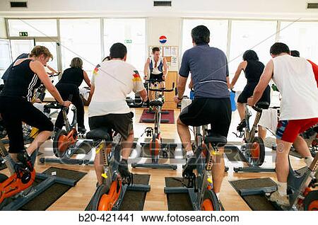 Spinning, training program for cardiovascular work and toning up in exercise bicycle. Real Club de Tenis de San SebastiBn, Gipuzkoa, Euskadi. View Large Photo Image Stock Image - Spinning, training program for cardiovascular work and toning up in exercise bicycle. Real Club de Tenis de San SebastiBn, Gipuzkoa, Euskadi.. Fotosearch