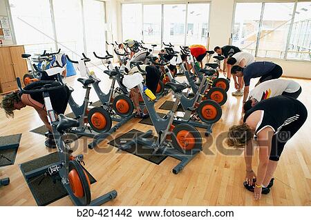 Spinning, training program for cardiovascular work and toning up in exercise bicycle. Real Club de Tenis de San SebastiBn, Gipuzkoa, Euskadi. View Large Photo Image Stock Image - Spinning, training program for cardiovascular work and toning up in exercise bicycle. Real Club de Tenis de San SebastiBn, Gipuzkoa, Euskadi.. Fotosearch