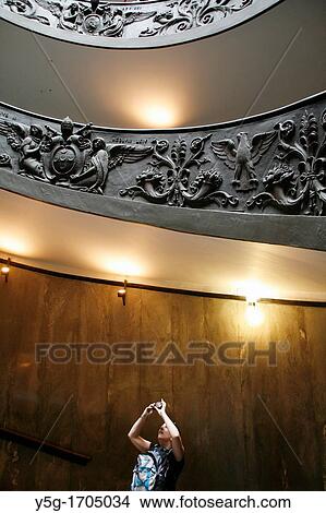 spiral staircase at the vatican museum, rome View Large Photo Image Picture - spiral staircase at the vatican museum, rome. Fotosearch