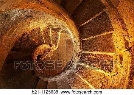 Spiral staircase, Carnicer? as Reales former slaughterhouse and market, Priego de Cordoba, Cordoba province, Andalusia, Spain View Large Photo Image Stock Photo - Spiral staircase, Carnicer? as Reales former slaughterhouse and market, Priego de Cordoba, Cordoba province, Andalusia, Spain. Fotosearch