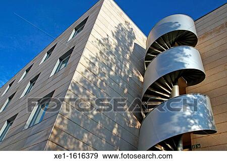 Stock Photo - spiral staircase, hotel Novotel, Cornella de Llobregat, Catalonia, Spain. Fotosearch