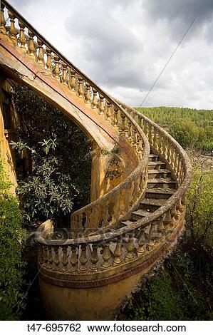 Spiral staircase. Montanejos. Castell? n. Spain. View Large Photo Image Stock Image - Spiral staircase. Montanejos. Castell? n. Spain.. Fotosearch