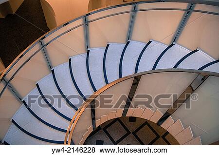 Spiral staircase, Tate Britain, London UK. View Large Photo Image Stock Photo - Spiral staircase, Tate Britain, London UK.. Fotosearch