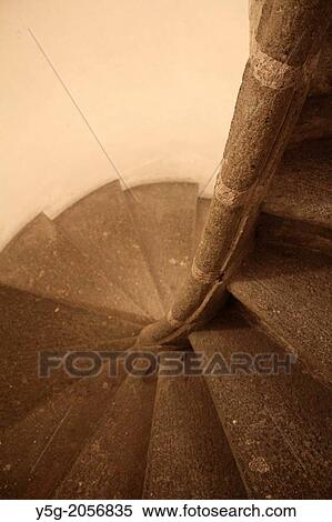 spiral stairs in church in rome italy. View Large Photo Image Stock Photography - spiral stairs in church in rome italy.. Fotosearch