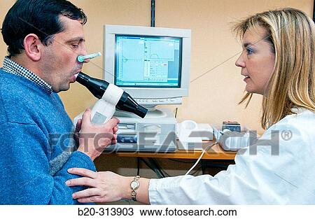 Spirometry test at hospital View Large Photo Image Stock Image - Spirometry test at hospital. Fotosearch
