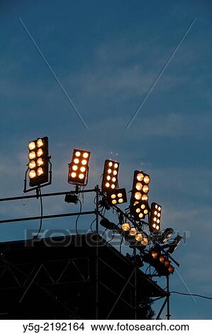 spotlights at music concert in rome italy View Large Photo Image Picture - spotlights at music concert in rome italy. Fotosearch