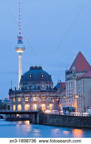 Spree River, Bode Museum, Museum Island, Museumsinsel, on background Television Tower, Berlin, Germany, Europe. View Large Photo Image Stock Photograph - Spree River, Bode Museum, Museum Island, Museumsinsel, on background Television Tower, Berlin, Germany, Europe.. Fotosearch