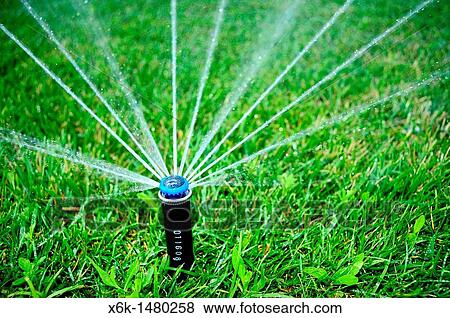 Sprinkler, Barcelona, Catalonia, Spain View Large Photo Image Stock Photo - Sprinkler, Barcelona, Catalonia, Spain. Fotosearch