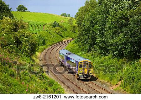 Sprinter train near Armathwaite, Settle to Carlisle Railway Line, Eden Valley, Cumbria, England, United Kingdom. View Large Photo Image Stock Image - Sprinter train near Armathwaite, Settle to Carlisle Railway Line, Eden Valley, Cumbria, England, United Kingdom.. Fotosearch