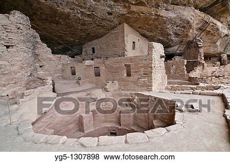 Spruce Tree House, a cliff dwelling of the Ancestral Puebloans American Indians, about 1250 years old, Mesa Verde National Park, UNESCO World Heritage Site, Colorado, USA View Large Photo Image Stock Photo - Spruce Tree House, a cliff dwelling of the Ancestral Puebloans American Indians, about 1250 years old, Mesa Verde National Park, UNESCO World Heritage Site, Colorado, USA. Fotosearch