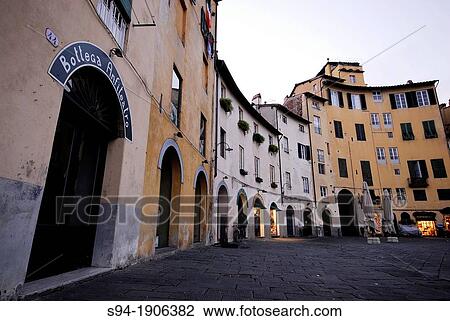 Square of the Amphitheater in Lucca, Tuscany, Italy View Large Photo Image Stock Image - Square of the Amphitheater in Lucca, Tuscany, Italy. Fotosearch