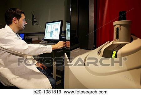 Stock Photo - SQUID configuration to measure the magnetic properties of a material sample, advanced physical characterization laboratory, CIC nanoGUNE, Nanoscience Cooperative Research Center, San Sebastian, Gipuzkoa, Euskadi, Spain. Fotosearch