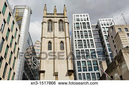 St Alban tower, surrounded by modern buildings, St Alban's was a church in Wood Street, City of London, London, England, UK. View Large Photo Image Stock Photograph - St Alban tower, surrounded by modern buildings, St Alban's was a church in Wood Street, City of London, London, England, UK.. Fotosearch