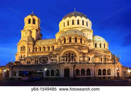 St Alexander Nevsky Cathedral at Dusk, Sofia, Bulgaria View Large Photo Image Stock Photography - St Alexander Nevsky Cathedral at Dusk, Sofia, Bulgaria. Fotosearch