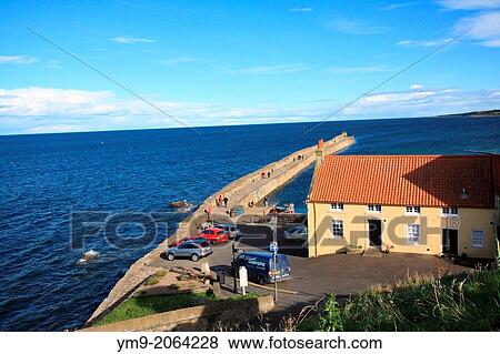 St Andrews Harbour Pier, St Andrews, Fife, Scotland, Great Britain, Europe View Large Photo Image Stock Photo - St Andrews Harbour Pier, St Andrews, Fife, Scotland, Great Britain, Europe. Fotosearch