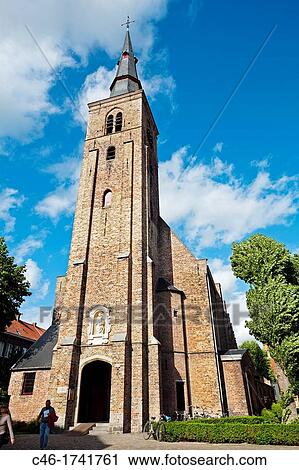 St Annakerk, Church, Brugge, Bruges, Flanders, Belgium. View Large Photo Image Stock Image - St Annakerk, Church, Brugge, Bruges, Flanders, Belgium.. Fotosearch