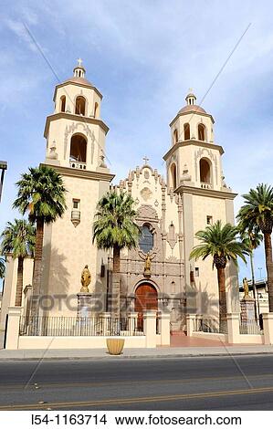 Picture - St Augustine Cathedral Downtown Tucson Arizona. Fotosearch