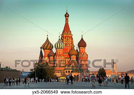 St. Basil Cathedral and the Red Square in Moscow. View Large Photo Image Stock Photo - St. Basil Cathedral and the Red Square in Moscow.. Fotosearch