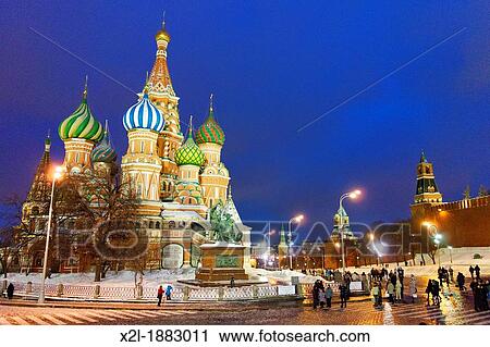 Stock Image - St Basil's Cathedral Moscow, Russia. Fotosearch