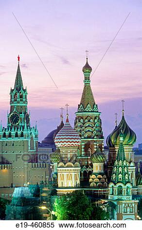 St. Basil's cathedral, Red Square. Moscow. Russia View Large Photo Image Stock Photography - St. Basil's cathedral, Red Square. Moscow. Russia. Fotosearch