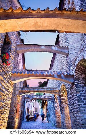 St Catherine's Passage, Tallinn, Estonia View Large Photo Image Picture - St Catherine's Passage, Tallinn, Estonia. Fotosearch