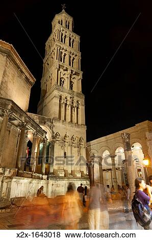 St Dominus belltower, the Peristyle, Split, region of Dalmatia, Croatia, Europe View Large Photo Image Stock Photo - St Dominus belltower, the Peristyle, Split, region of Dalmatia, Croatia, Europe. Fotosearch
