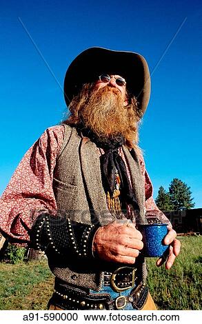 Stock Image - St George, the Lazy C ranch cow boys. Colorado. SouthWest. United States. Fotosearch