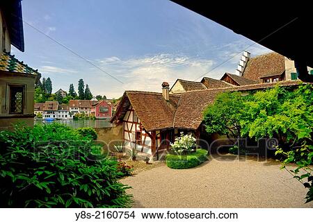 St. Georgen Monastery, Stein am Rhein, Canton Schaffhausen, Swiitzerland. View Large Photo Image Picture - St. Georgen Monastery, Stein am Rhein, Canton Schaffhausen, Swiitzerland.. Fotosearch