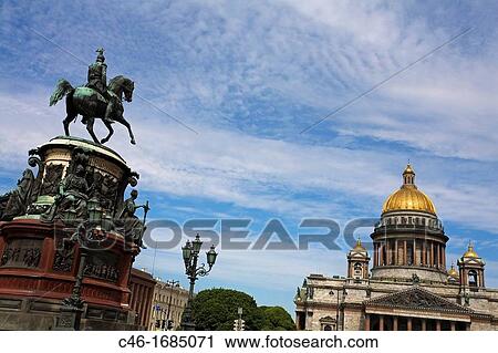 Stock Image - St Isaac Cathedral St Petersburg Russia.. Fotosearch