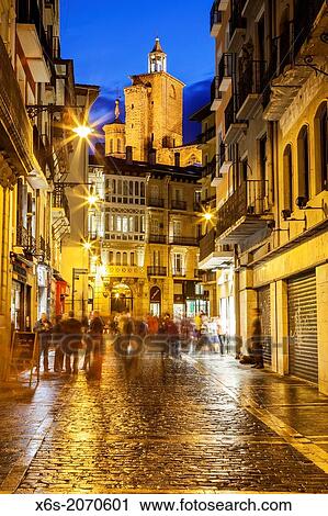 St. James way; Church of San Saturnino and Mercaderes church in Pamplona, Navarra, Spain. View Large Photo Image Stock Image - St. James way; Church of San Saturnino and Mercaderes church in Pamplona, Navarra, Spain.. Fotosearch