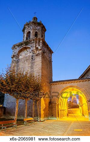 St. James way; Church of the Crucifix at Puente la Reina, Navarra, Spain. View Large Photo Image Stock Image - St. James way; Church of the Crucifix at Puente la Reina, Navarra, Spain.. Fotosearch
