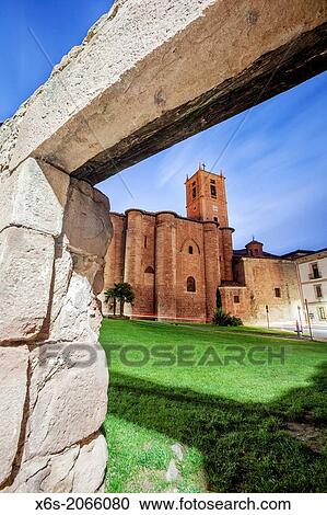 St. James way; Monastery of Santa Maria la Real in Najera, La Rioja, Spain. View Large Photo Image Stock Image - St. James way; Monastery of Santa Maria la Real in Najera, La Rioja, Spain.. Fotosearch