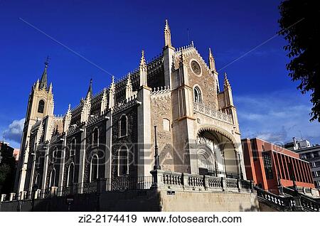 Stock Photo - St. Jerome Royal Church, XVIIth century. Madrid, Spain. Fotosearch