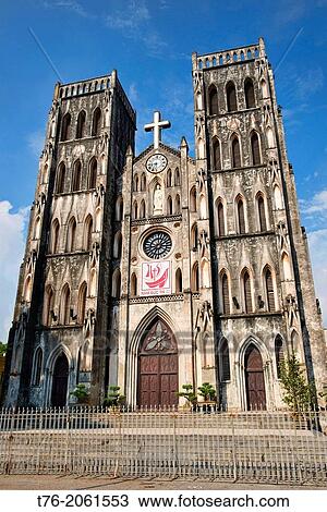 St. Joseph's Cathedral in Hanoi, Vietnam. View Large Photo Image Stock Image - St. Joseph's Cathedral in Hanoi, Vietnam.. Fotosearch
