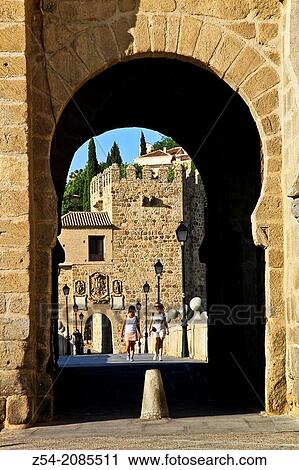 St Martin Bridge, City Walls, Toledo, Castile La Mancha, Spain. View Large Photo Image Stock Image - St Martin Bridge, City Walls, Toledo, Castile La Mancha, Spain.. Fotosearch