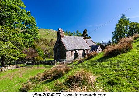 St Martin's Church, Martindale in the Lake District National Park, Cumbria, England, UK, Europe. View Large Photo Image Stock Photo - St Martin's Church, Martindale in the Lake District National Park, Cumbria, England, UK, Europe.. Fotosearch