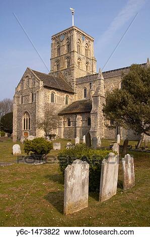 Stock Image - St Mary de Haura Church, Shoreham. Fotosearch