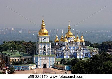 St Michael of the Golden Cupolas monastery, Kiev, Ukraine View Large Photo Image Stock Image - St Michael of the Golden Cupolas monastery, Kiev, Ukraine. Fotosearch