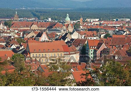 St Michael-View from Terrace to Bamberg View Large Photo Image Picture - St Michael-View from Terrace to Bamberg. Fotosearch