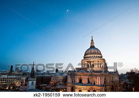 St Paul's and skyline of London, UK View Large Photo Image Stock Photo - St Paul's and skyline of London, UK. Fotosearch