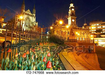 St Paul's Cathedral and Municipal Chambers Clock Tower, Octagon, Dunedin, South Island, New Zealand, View Large Photo Image Stock Photo - St Paul's Cathedral and Municipal Chambers Clock Tower, Octagon, Dunedin, South Island, New Zealand,. Fotosearch